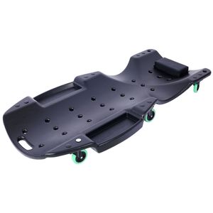 Sgabello Ergonomico in HDPE da 48 Pollici con Poggiatesta Imbottito, Doppio Vano Porta Attrezzi, Capacità 440 Libbre, NERO, per Riparazioni Auto - Product Image 2