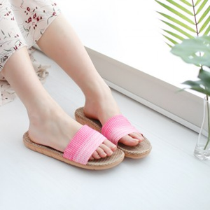 Zapatillas de verano COSMO Linen Mars para la comodidad del hogar de la oficina o la playa - Product Image 1