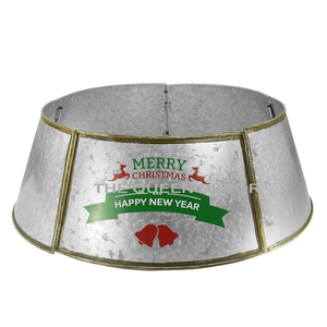 Collier de sapin en métal doré en gros, fabricant de colliers de sapin Joyeux Noël, décorations pour la maison, sublimation vierge de qualité supérieure pour sapin - Product Image 5