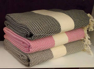 Manta Jacquard Maya 130x170 cm - 51x67 Pulgadas, Gruesa y Lujosa, 100% Algodón, Colección Jacquard. - Product Image 5