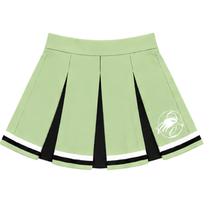 Jupe plissée vert clair pour femmes et filles, idéale pour la danse, les entraînements, les compétitions et les tenues de sport. - Product Image 1