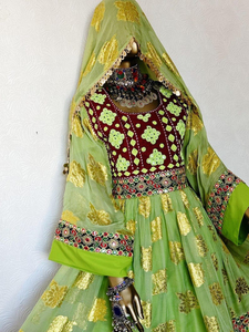 Robe afghane en dentelle, dernier design, pour femmes, pour mariage et fêtes, manches longues, respirante, tailles personnalisées acceptées, robe afghane Kuchi. - Product Image 2