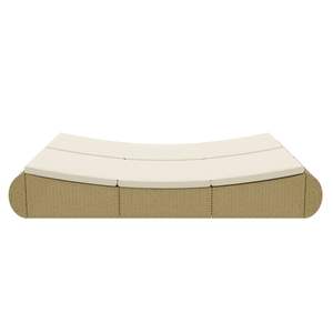 Beige Poly Rattan Patio Lounge Bed Muebles de exterior con estilo - Product Image 6