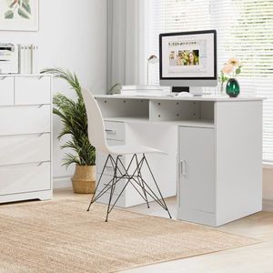 Modern P2 15MM Chipboard Computer Desk General Style in White - Product Image 2
