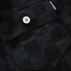 Chaqueta de Mezclilla de Algodón para Hombre KinLing, Estilo Slim, Invierno, Alta Calidad, Personalizada, Vintage, Cuello Alto, Cierre de Cremallera y Botones, Ropa Casual, Venta al Por Mayor OEM - Product Image 5