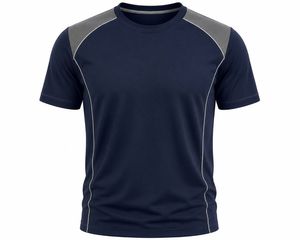 Camiseta de Manga Corta para Hombre, Color Verde Oliva, Cuello Redondo, Ajuste Regular, Deportiva, Transpirable, de Secado Rápido, Tejido de Punto con Spandex - Product Image 3