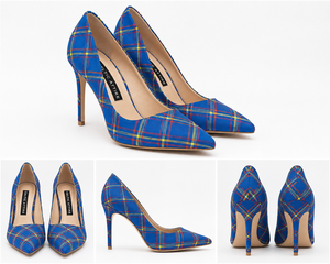 Zapatos de Tacón Alto Elegantes con Diseño Personalizado para Mujer, Estilo Escocés Tartán, Ideales para Bodas, Proveedor Mayorista OEM - Product Image 2