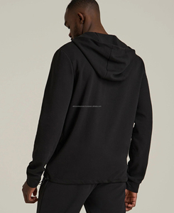 Men's High Quality Hooded Softshell Jacket Front Zipper Pocket Waterproof Breathable Casual Plain Design Canvas Fabric High - Product Image 2