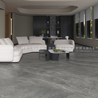 Dalle en pierre frittée aspect marbre poli gris 900*1800 pour mur et sol, idéale pour salle de bain, salon, villa, hall d'hôtel, cuisine