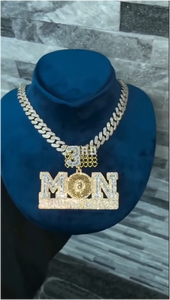 CONCEPTION Colgante de Letra Personalizado Unisex Estilo Hip Hop con Moissanita VVS de Color D, Corte Brillante, Certificado GRA, en Plata S925 y Engaste de Garra - Product Image 2