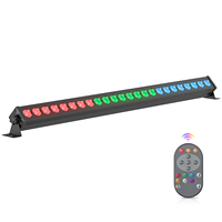 U`King 60W Projecteur mural DMX avec télécommande, 24x3W RGB LED, barre lumineuse pour scène, DJ, mariage, fête