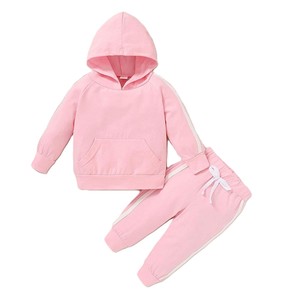 Conjunto Deportivo de Felpa para Niños, Ropa Deportiva de Moda, Sudadera con Capucha y Pantalones Jogger para Niños, Venta al por Mayor - Product Image 1