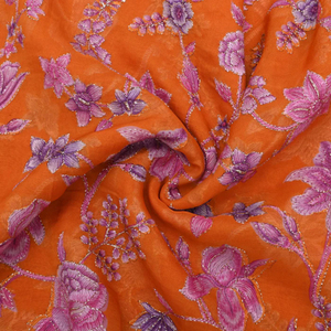 Digital Position Printed Fabric Embroidered Lace Sequin <b>Mesh</b> <b>Net</b> Organza Fabric For Boutique Dress Apparel Sourcing Export Buyer - Product Image 1