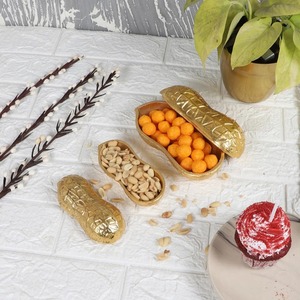 Bandeja de Servir Metálica Moderna y Lujosa, Bandeja Decorativa Dorada para Frutas y Aperitivos, Decoración Contemporánea para Mesa de Comedor y Hogar - Product Image 5