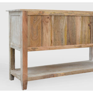 ชั้นวางของไม้แกะสลักสไตล์บ้านไร่แบบเรียบง่าย พร้อมลิ้นชักและตู้เก็บของติดผนังอเนกประสงค์สำหรับห้องครัว - Product Image 3