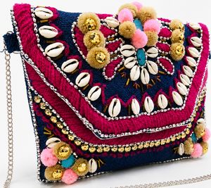 Banjara Bohemian Polyester Women's <b>Shoulder</b> <b>Strap</b> Envelope Shape Cotton Lining Handcrafted Durable Multi-Color Embroidered - Product Image 4