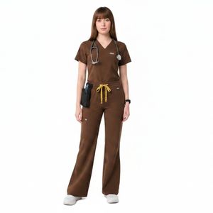 Wholesale Supplier Custom Nurse Scrubs <b>Set</b> Breathable Soft Medical Uniform Comfortable Hospital Workwear Scrub Suit OEM - Product Image 6