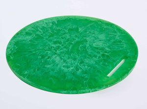 Tabla de Quesos Redonda de Resina con Aspecto de Mármol Blanco, Bandeja para Charcutería de 10 Pulgadas, Plato para Servir Hecho a Mano para Restaurantes - Product Image 4