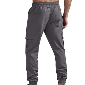 Nexfit Athletics Men's Lightweight Stretch Cargo Jogger Pants 100% Polyester Breathable Drawstring Elastic Waist Multi-Pocket - Product Image 4