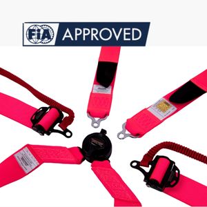 TBRACING ULTRA-D OEM ODM Harnais de course 6 points personnalisé 2 pouces FIA 8853-2016 avec sangles de hanche intégrées et système de caméra intégré, breveté Taïwan - Product Image 5