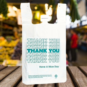 Factory Direct <b>Biodegradable</b> Plastic Shopping Bags HDPE Poly <b>Packaging</b> Waterproof Durable Tear Resistant Drawstring Supply - Product Image 1