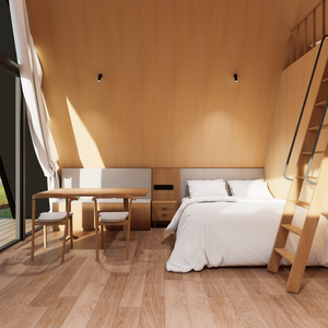 Villa Modular y Hotel Premium Meadow Brook Lodge, Estructura de Acero Ligero, <span class=keywords><strong>Casa</strong></span> en Forma de A, S350 35 - Product Image 6