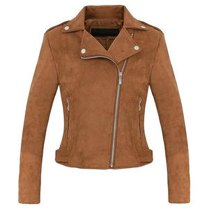 Veste en daim pour femme, toucher doux, vêtement d'extérieur de luxe, coupe ajustée, manteau d'hiver tendance, fabrication sur mesure OEM, vente en gros - Product Image 4
