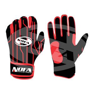 Guantes de Bateo de Cuero Blanco y Negro de Última Tendencia, Ambidiestros, con Cierre de Hebilla de Tela Tejida, para Entrenamiento, Unisex, Talla Adulto XL - Product Image 3