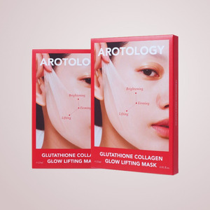 มาส์กหน้าข้าว Arotolroji กลูต้าไธโอน คอลลาเจน โกลว์ ลิฟติ้ง มาส์ก 5 แผ่น มาส์กหน้าเกาหลี แผ่นมาส์กหน้า คอลลาเจน - Product Image 4