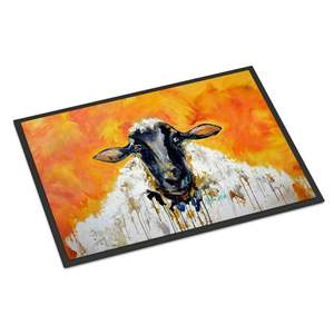 Nouveau paillasson de mouton en laine de pêche antidérapant lavable à poils bas 18H X 27W tapis d'entrée intérieur extérieur pour porte d'entrée - Product Image 1