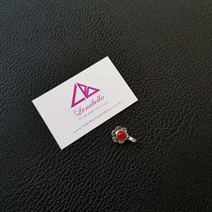Titanium Nose Ring-ASTM F136 Certified Semi Precious Stone Studded German Silver Casual Piercing - Product Image 4