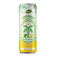 Marque privée/OEM/ WANA-Vente en gros d'eau de coco pétillante en conserve du fabricant de boissons 320ml