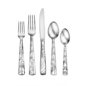 Juego de Cubiertos de Acero Inoxidable con Acabado Mate, Minimalista, Resistente al Óxido, Apto para Lavavajillas, Cuchillo, Tenedor y Cuchara - Product Image 4