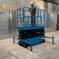 Plataforma Elevatória Elétrica Tipo Tesoura Mini 300kg 5m 220V Portátil Hidráulica para Pintura Interna