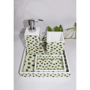 Ensemble de salle de bain en céramique et résine pour vente en gros, design tendance, disponible en grandes quantités par les exportateurs - Product Image 1