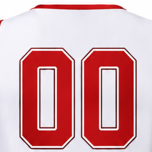 Ensemble d'uniformes de cheerleading sublimés blancs et rouges sans manches, haut court et jupe, tenue de sport personnalisée pour l'entraînement et la performance - Product Image 4