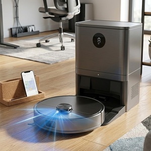 SUDEX Aspirateur robot et serpillière connecté Wi-Fi avec filtre HEPA, vidage automatique, batterie, nettoyage intelligent pour usage domestique - Product Image 4