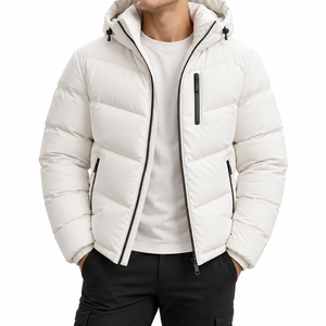2 tone warm <b>lightweight</b> man puffer jacket High Quality Warm Outwear Puffer <b>Coat</b> for men's Windproof Hot Sale Winter casual wear - Product Image 5