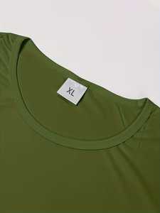 Nueva camiseta premium para hombre, informal, de algodón, transpirable, de secado rápido, corte regular, con logo personalizado, para equipo, para verano. - Product Image 3