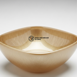 ชามเสิร์ฟตกแต่งสีทองหรูหรา – ชามสลัดเคลือบโลหะทันสมัยสำหรับโต๊ะอาหาร ห้องครัว และตกแต่งบ้าน - Product Image 4