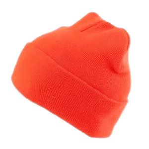Unisex Blue Beanie Hat Solid Color Knitted <b>Winter</b> <b>Cap</b> Casual Style for Adults 56-58CM Head Circumference - Product Image 4