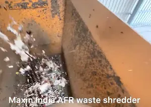 Broyeur semi-automatique de déchets en vrac pour matériaux de déchets RDF/MSW, broyeur RDF à double arbre - Product Image 4