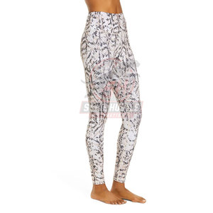 Nuevo diseño, leggings de yoga de cintura elástica de alta calidad, transpirables, ajustables y cómodos. - Product Image 4