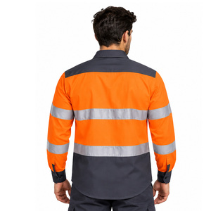 Camisetas de alta visibilidad EAZWEARS para hombres, para obras, fábricas, seguridad industrial, fabricante ODM de marca privada, visibilidad OEM - Product Image 2