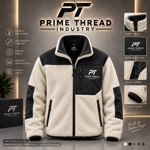 Veste en polaire sherpa sur mesure pour homme, col montant, fermeture éclair, chaude, décontractée, pour l'hiver, vêtement d'extérieur, veste sherpa zippée OEM, écologique - Product Image 2