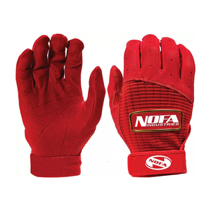 Guantes de Bateo de Béisbol Personalizados para Adultos, de Cuero, Ambidiestros, Acolchados, con Cierre de Hebilla, Negros/Blancos, Tallas S-XXL, Tejido de Punto - Product Image 1