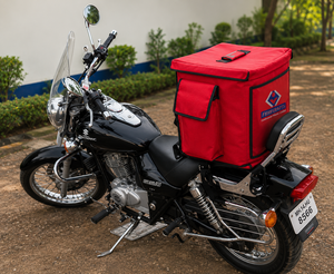 Sac isotherme de livraison 38L rouge FIGRECRAFTS 2026 pour moto - Product Image 4