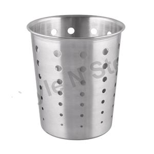 Cilindro de cubiertos Cubiertos de plástico con agujeros Drenaje de cocina Cubiertos de utensilios de cocina de acero inoxidable - Product Image 2