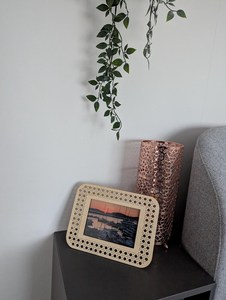 Custom Size Rattan Photo <b>Frame</b> Woven Cane <b>Picture</b> <b>Frame</b> Rustic <b>Wooden</b> Home Decor Gift Item Tabletop Display wholesale - Product Image 3