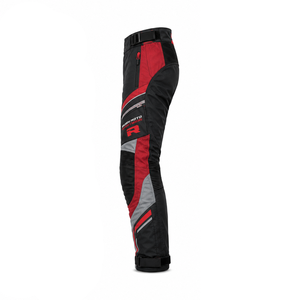 Pantalon de moto d'hiver chaud, isolé, en textile, avec tissu extérieur imperméable, protection des genoux, construction coupe-vent. - Product Image 5